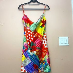 Short multi-colored summer dress